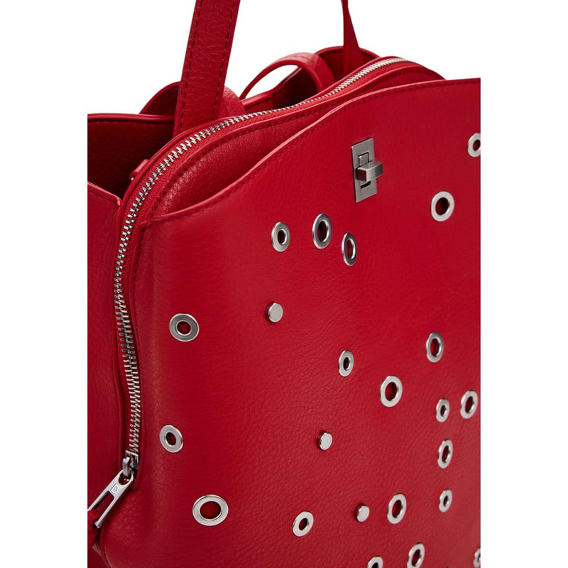 Red Polyethylene Backpack Desigual