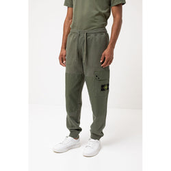 Green Cotton Men's Track Pant Stone Island