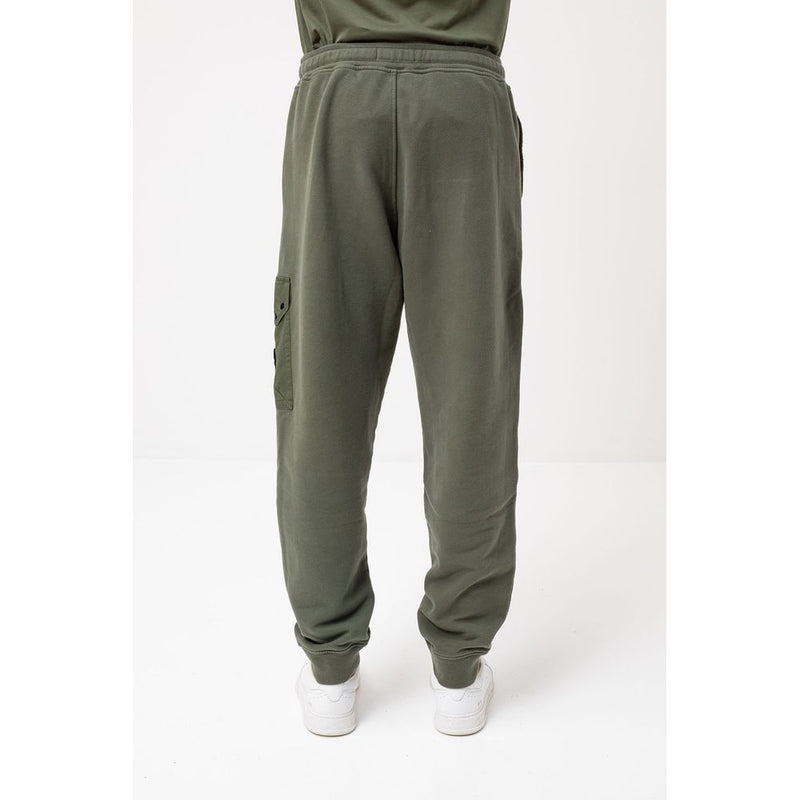 Green Cotton Men's Track Pant Stone Island