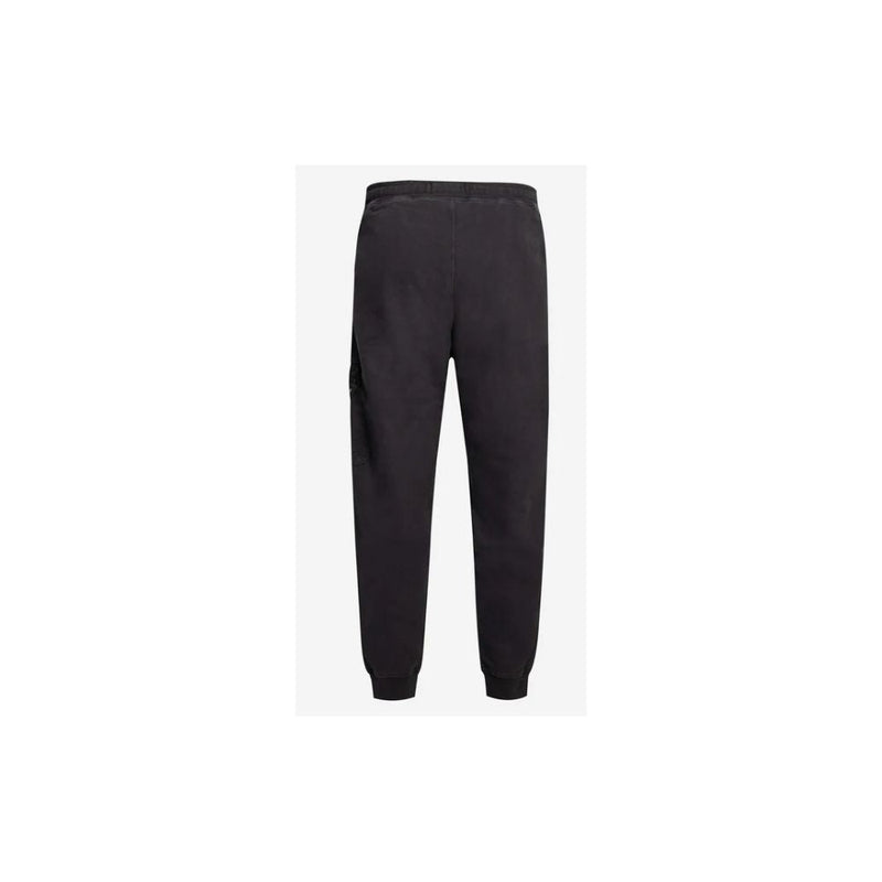 Black Cotton Men's Track Pant Stone Island