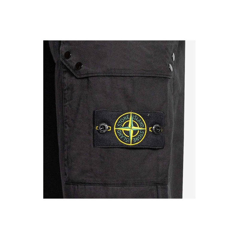Black Cotton Men's Track Pant Stone Island