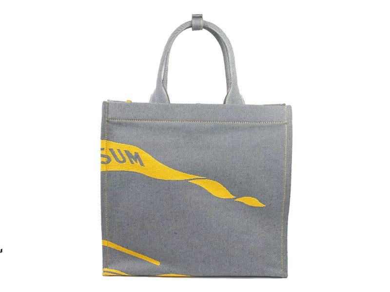 EKD Canvas Tote Bag With Coin Pouch Sunflower Gray Burberry