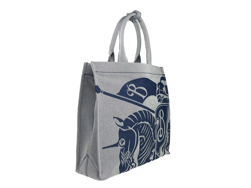 Navy EKD Canvas Tote Bag With Coin Pouch Burberry