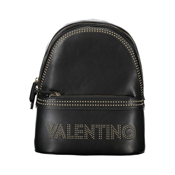 Black Polyethylene Women Backpack Valentino Bags