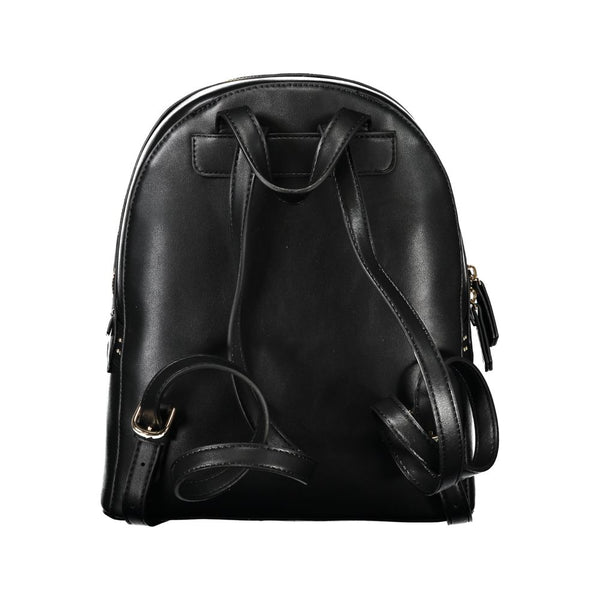 Black Polyethylene Women Backpack Valentino Bags