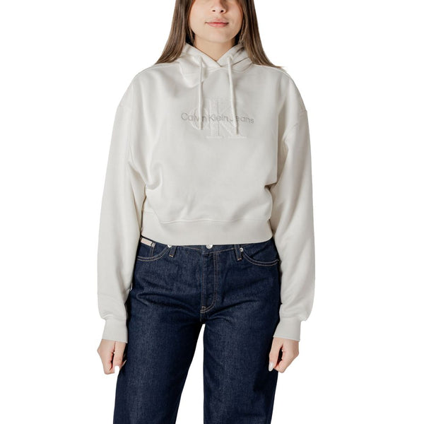 Cream Cotton Sweater Calvin Klein Jeans