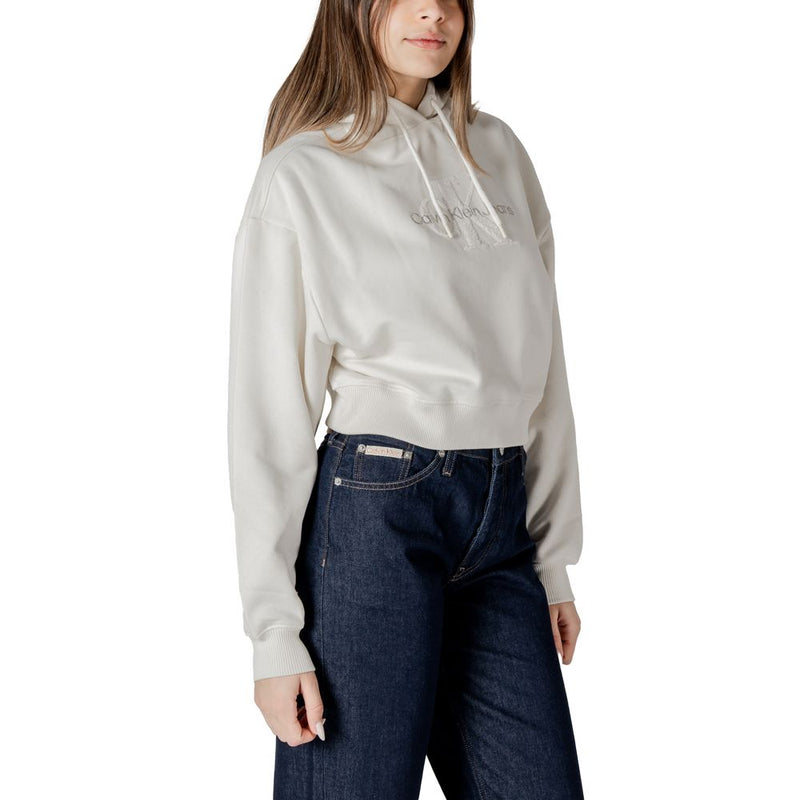 Cream Cotton Sweater Calvin Klein Jeans