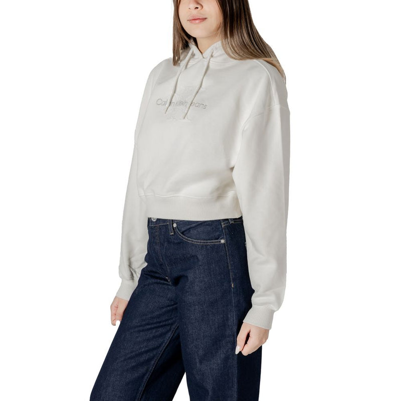 Cream Cotton Sweater Calvin Klein Jeans