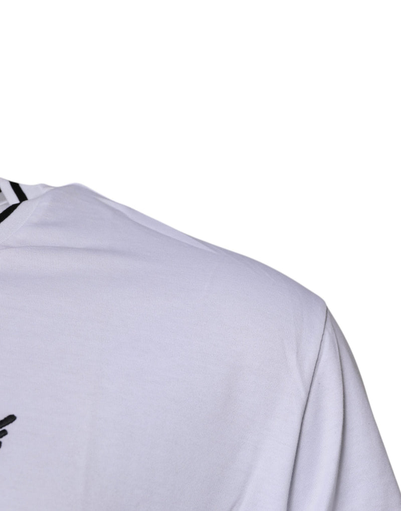 White Sacred Heart Short Sleeve T-shirt Dolce & Gabbana