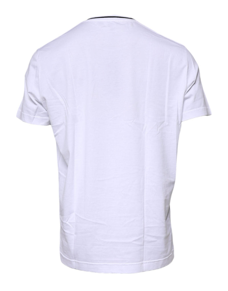White Sacred Heart Short Sleeve T-shirt Dolce & Gabbana