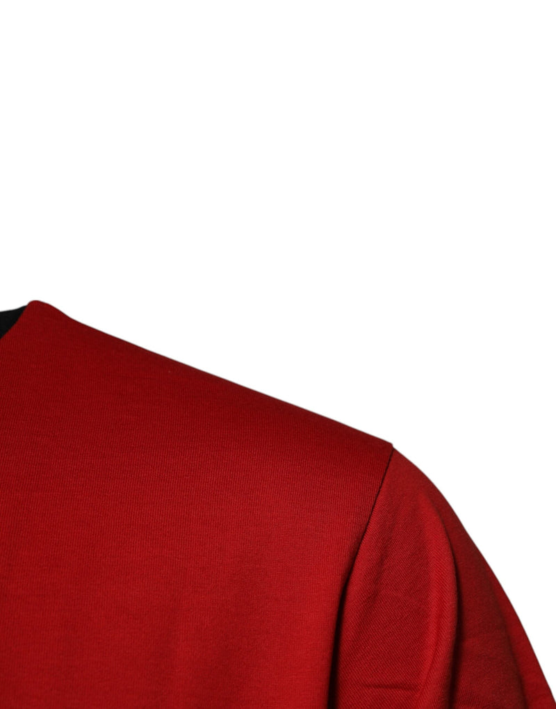 Red Logo Crown Cotton Crew Neck T-shirt Dolce & Gabbana