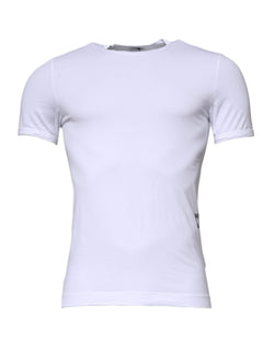 White Cotton Stretch Crewneck Underwear T-shirt Dolce & Gabbana