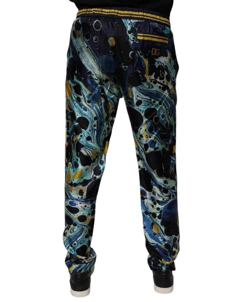 Multicolor Marble Print Jogger Sweatpants Pants Dolce & Gabbana