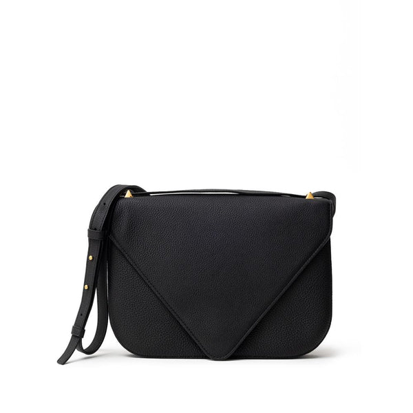 Black Leather Shoulder Bag Bottega Veneta