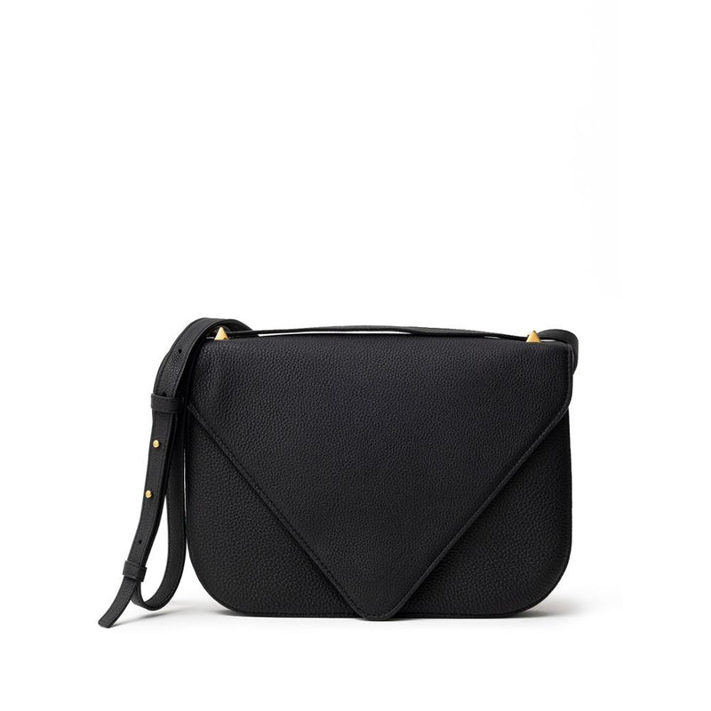 Black Leather Shoulder Bag Bottega Veneta