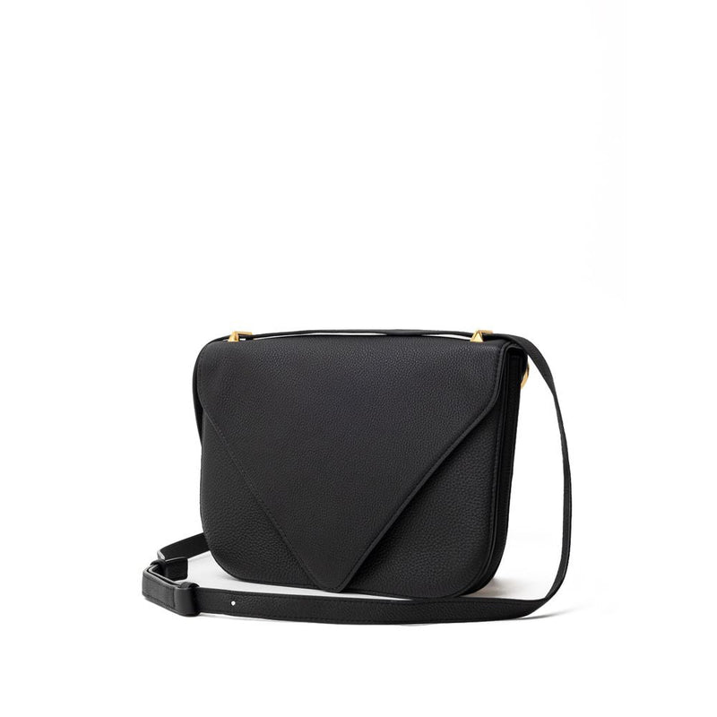 Black Leather Shoulder Bag Bottega Veneta