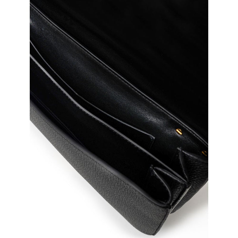 Black Leather Shoulder Bag Bottega Veneta