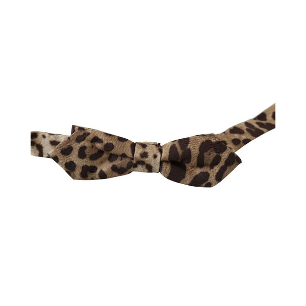 Brown Silk Ties & Bowty Dolce & Gabbana