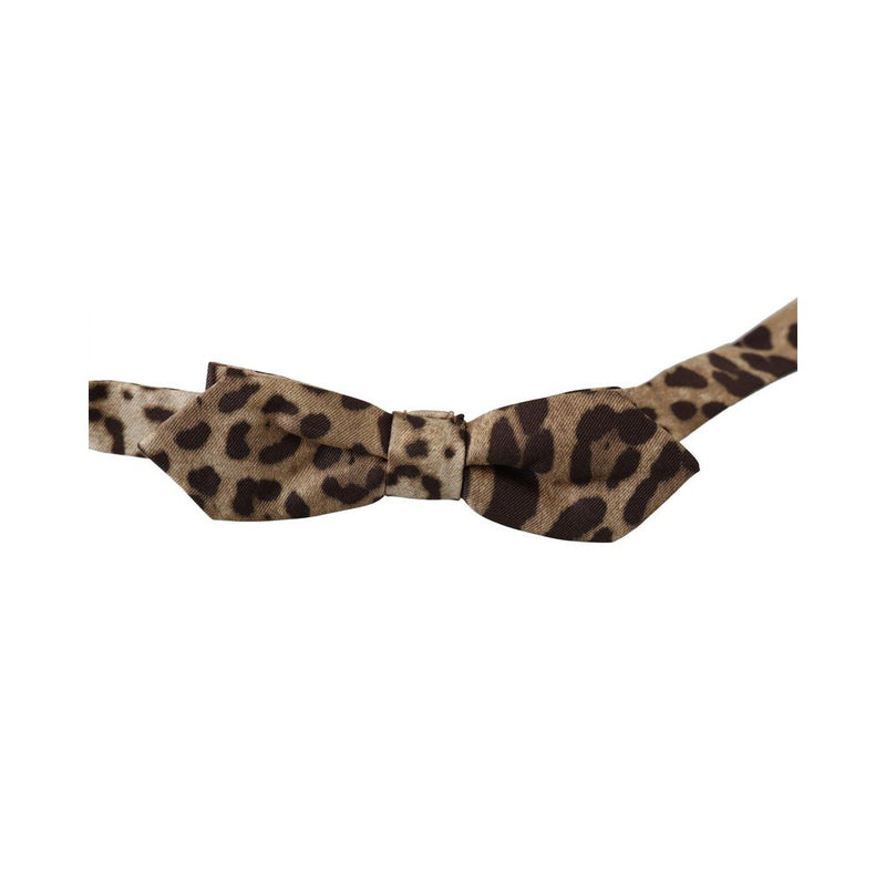 Brown Silk Ties & Bowty Dolce & Gabbana