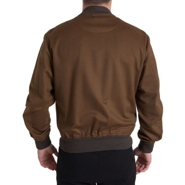 Brown Cashmere Jacket Dolce & Gabbana