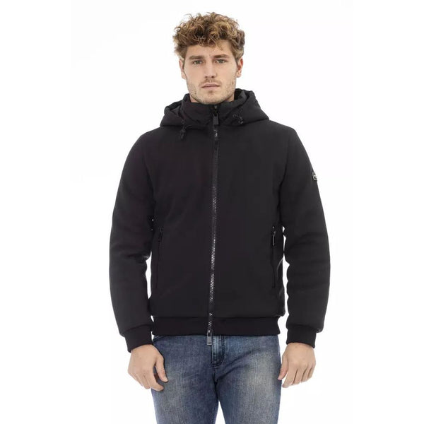 Black Polyester Jacket Baldinini Trend