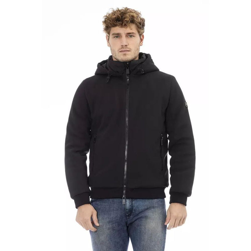 Black Polyester Jacket Baldinini Trend