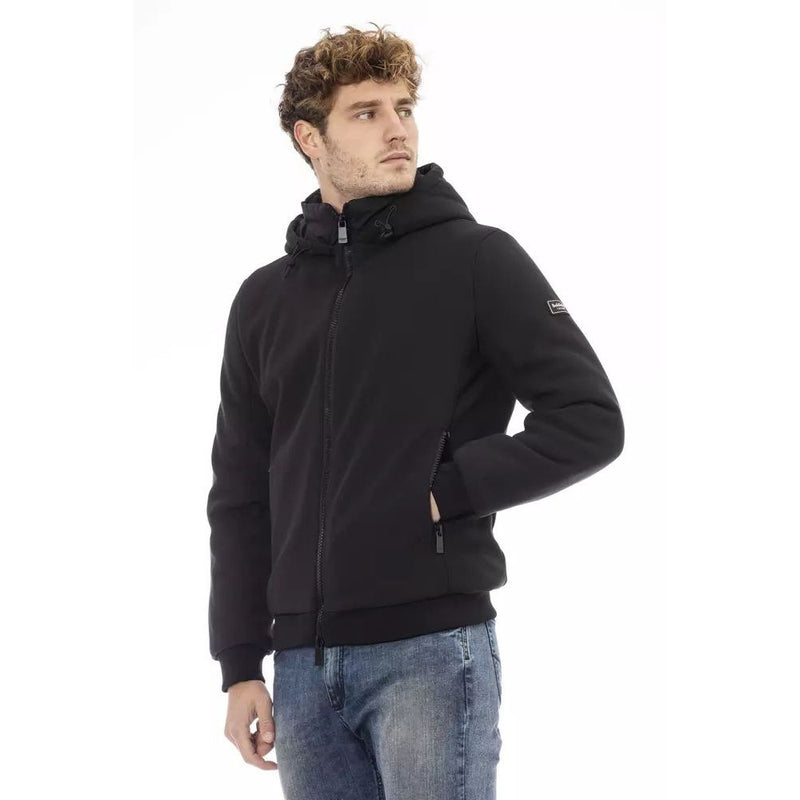 Black Polyester Jacket Baldinini Trend
