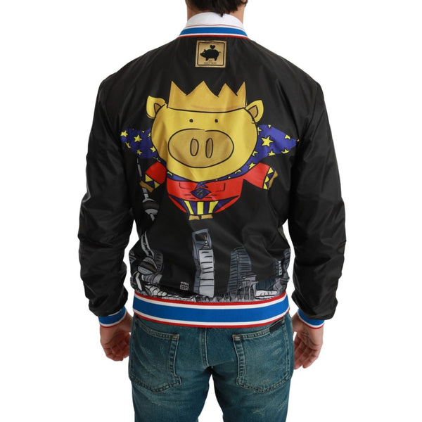 Black Material Jacket Dolce & Gabbana