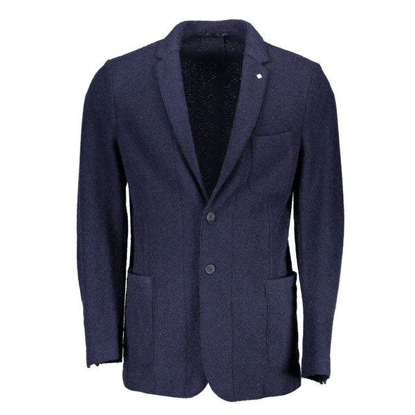 Blue Wool Jacket Gant