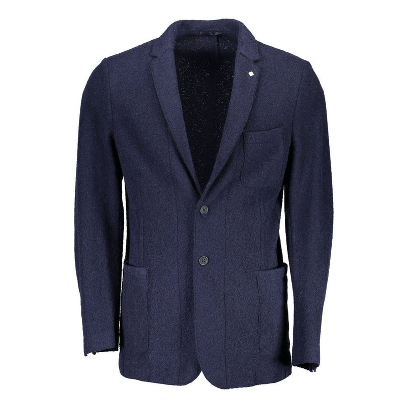 Blue Wool Jacket Gant