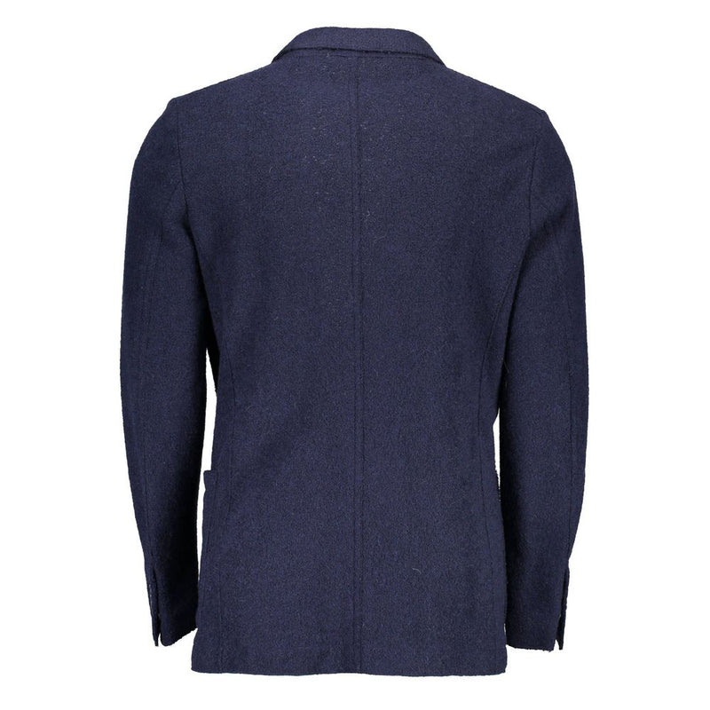 Blue Wool Jacket Gant