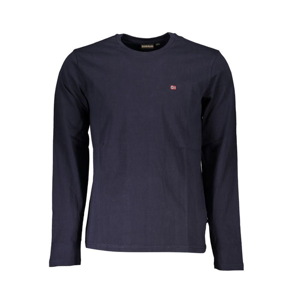 Blue Cotton T-Shirt Napapijri