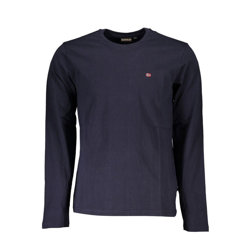 Blue Cotton T-Shirt Napapijri