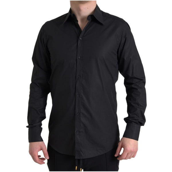 Black Cotton Shirt Dolce & Gabbana