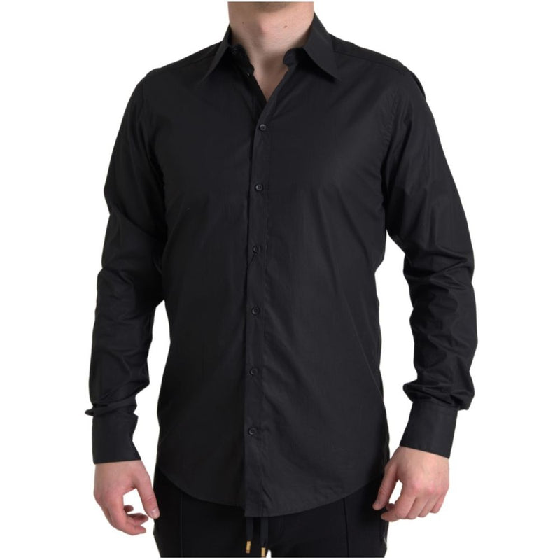 Black Cotton Shirt Dolce & Gabbana
