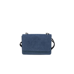 Blue Polyester Shoulder Bag Replay