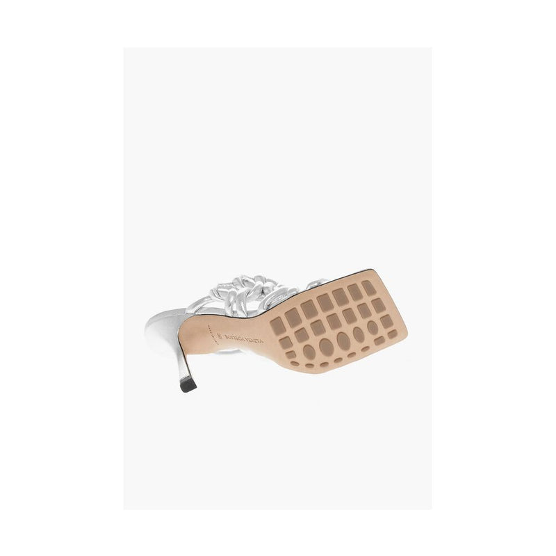 Silver Leather Sandal Bottega Veneta