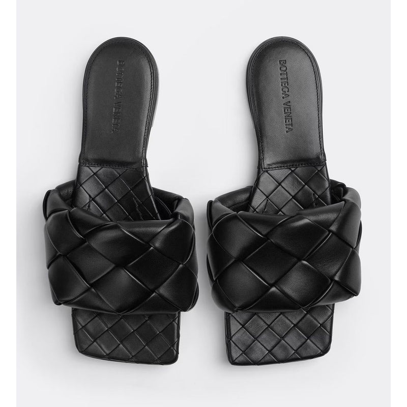 Black Leather Sandal Bottega Veneta