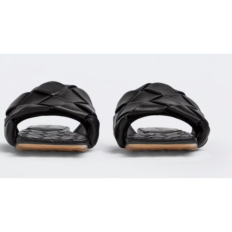 Black Leather Sandal Bottega Veneta