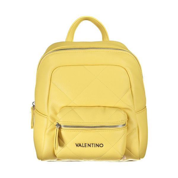 Yellow Polyethylene Backpack Valentino Bags