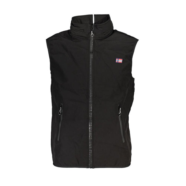 Black Polyester Jacket Scuola Nautica