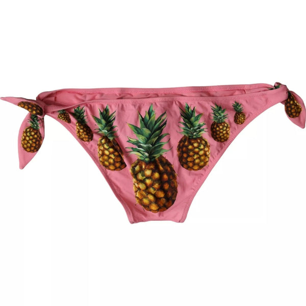 Pink Pineapple Swimsuit Bikini Bottom Swimwear Dolce & Gabbana