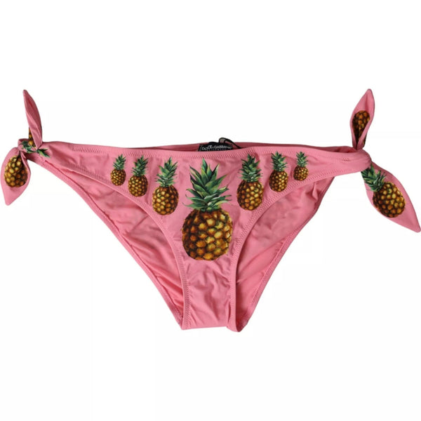 Pink Pineapple Swimsuit Bikini Bottom Swimwear Dolce & Gabbana