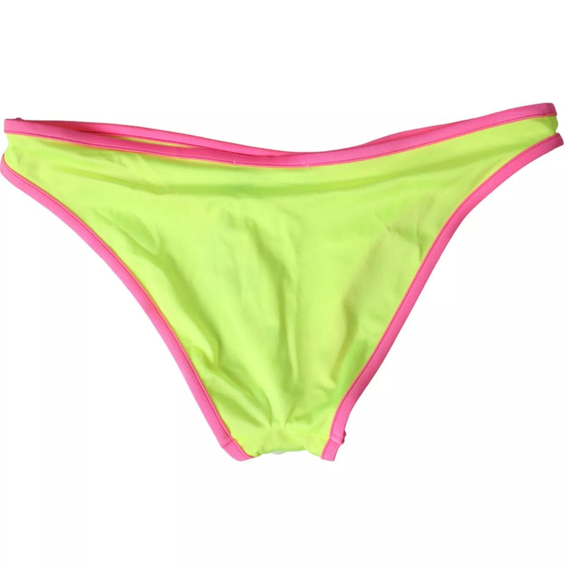 Yellow Pink Nylon Swimwear Bottom Beachwear Bikini Dolce & Gabbana