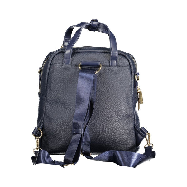 Blue Polyethylene Women Backpack Valentino Bags