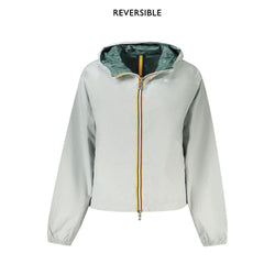 Gray Nylon Women Jacket K-WAY