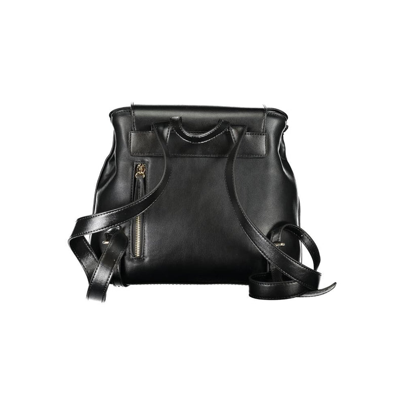 Black Polyethylene Women Backpack Valentino Bags