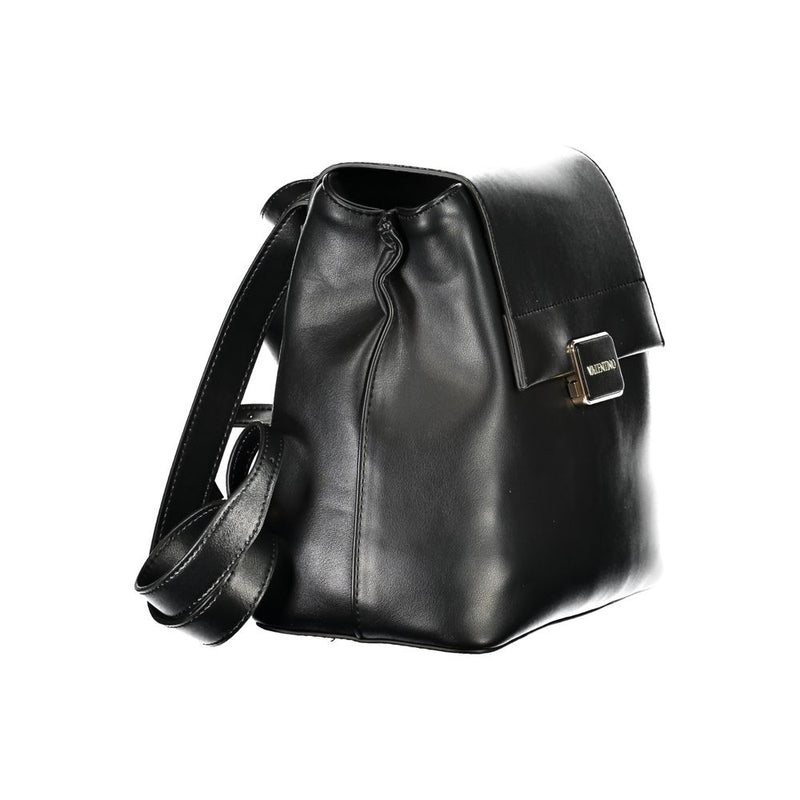 Black Polyethylene Women Backpack Valentino Bags