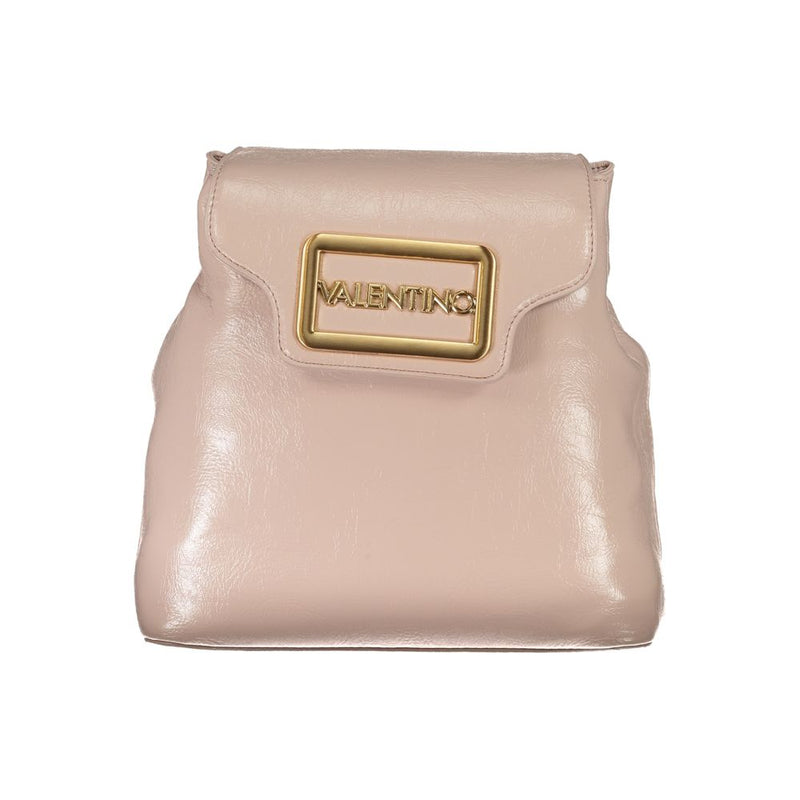 Pink Polyethylene Women Backpack Valentino Bags