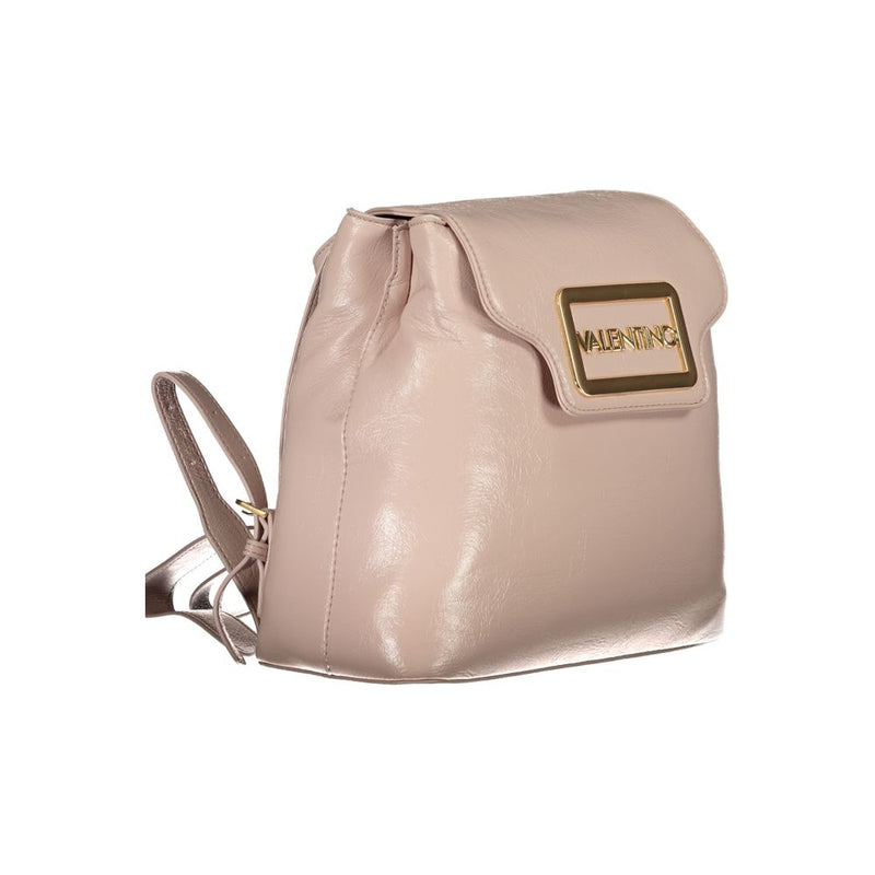 Pink Polyethylene Women Backpack Valentino Bags